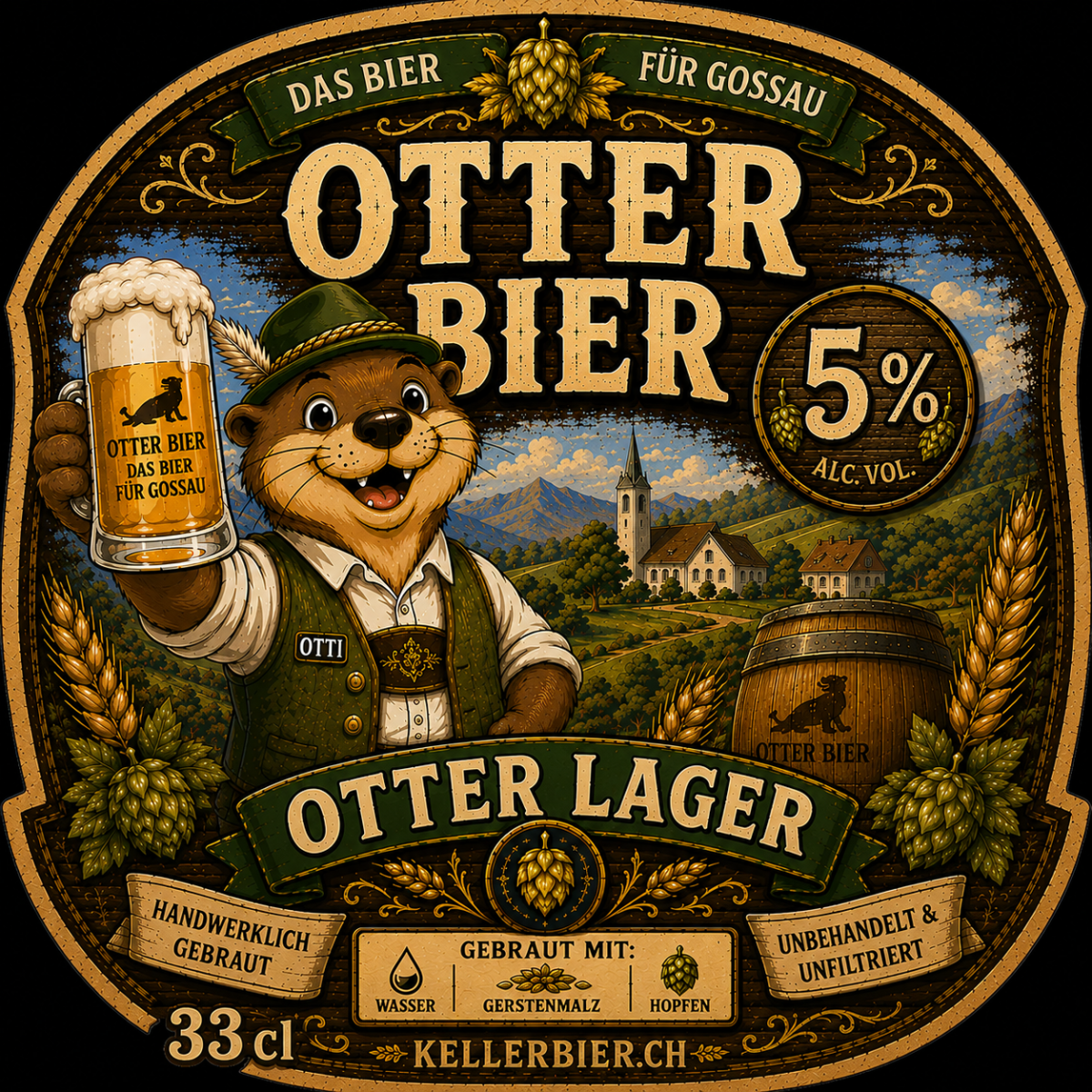 Kellerbier - Bier - Gossauer Otter Bier